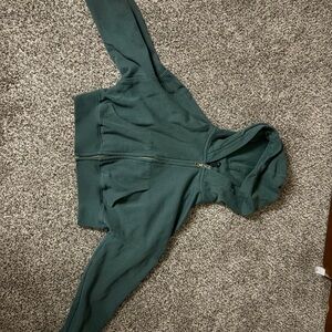 Divided Green Hooded Sweater